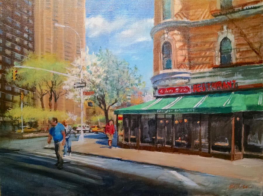 West Side Restaurant Painting by Peter Salwen