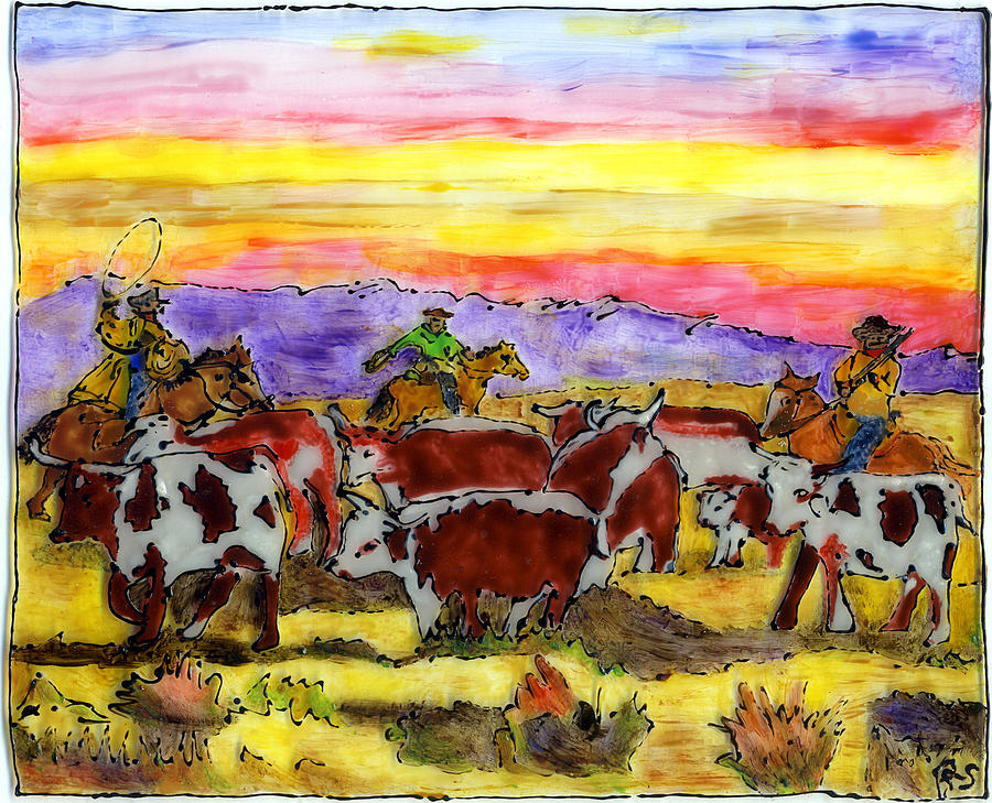 West Texas Rustlers Painting by Phil Strang