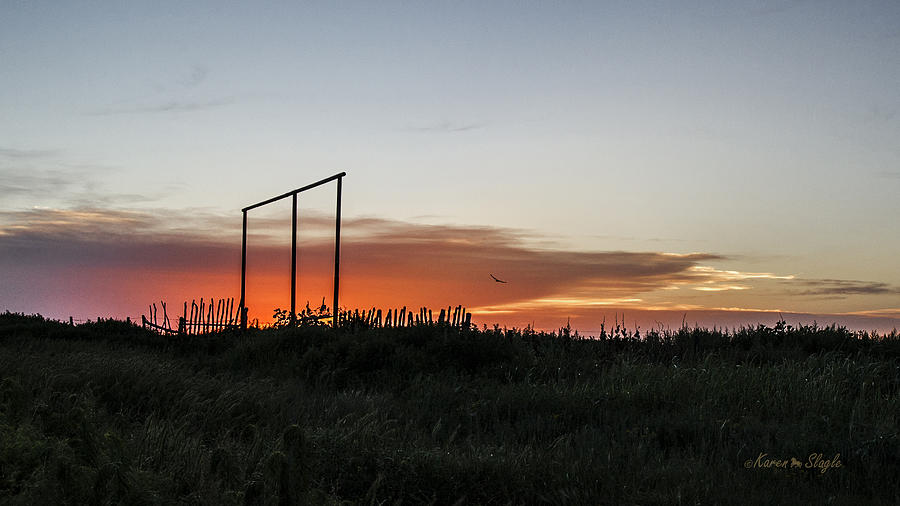 West Texas Sunset Photograph by Karen Slagle