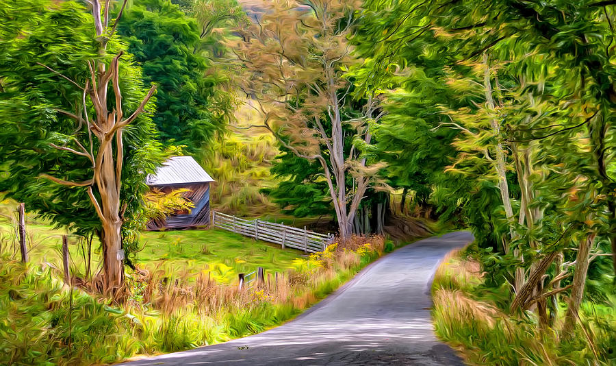 Fall Photograph - West Virginia Adventure - Paint by Steve Harrington