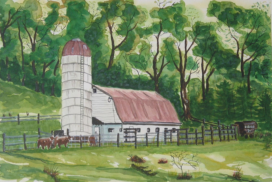 West Virginia Barn Painting by Gerald Carpenter
