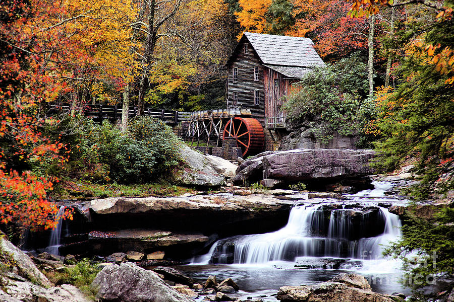West Virginia Grist Mill Glade Creek Photograph by Mim White