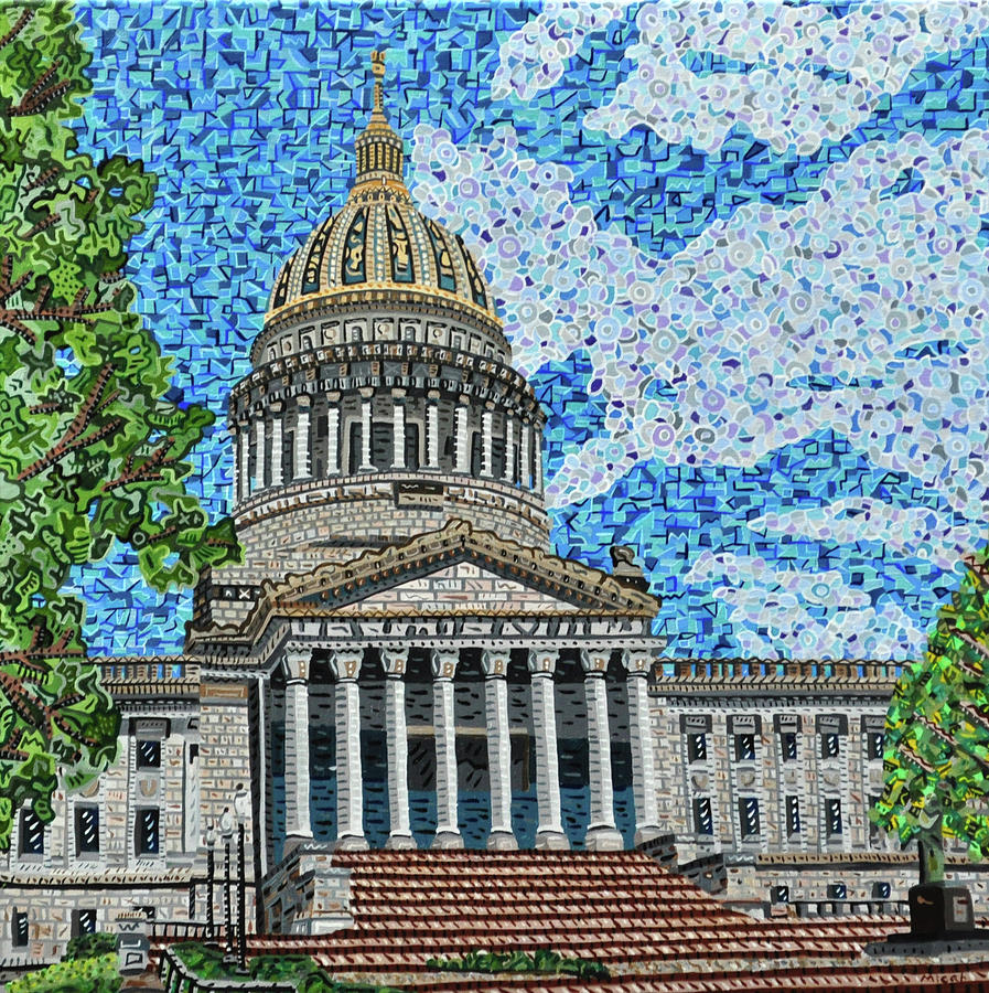 West Virginia State Capitol Painting by Micah Mullen