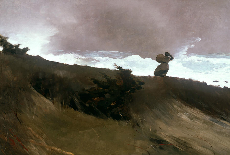 Winslow Homer Painting - West Wind by Winslow Homer