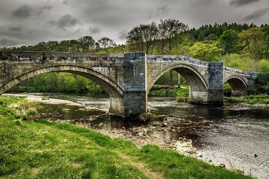 Architecture Photograph - West Yorkshire Stone Bridge by Emily M Wilson