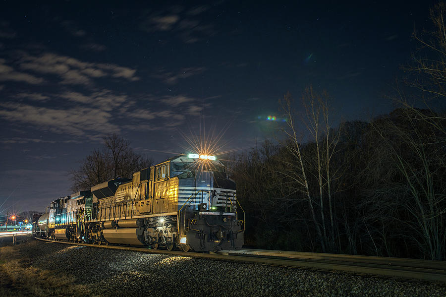 Westbound Norfolk Southern 375 at Georgetown IN Photograph by Jim Pearson