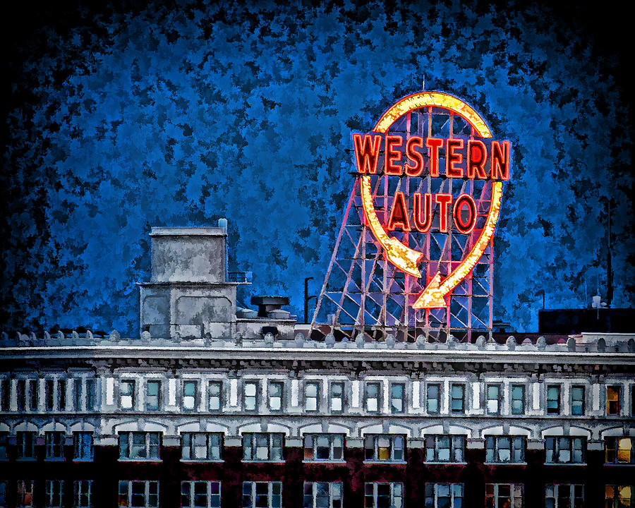Western Auto Sign KCMO DA Photograph by Kevin Anderson Western Auto Sign KCMO DA Photograph by Kevin Anderson