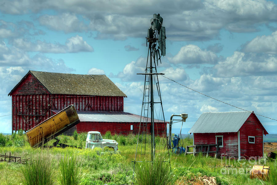 Barn Photograph - Western Farm by Rick Mann Barn Photograph - Western Farm by Rick Mann