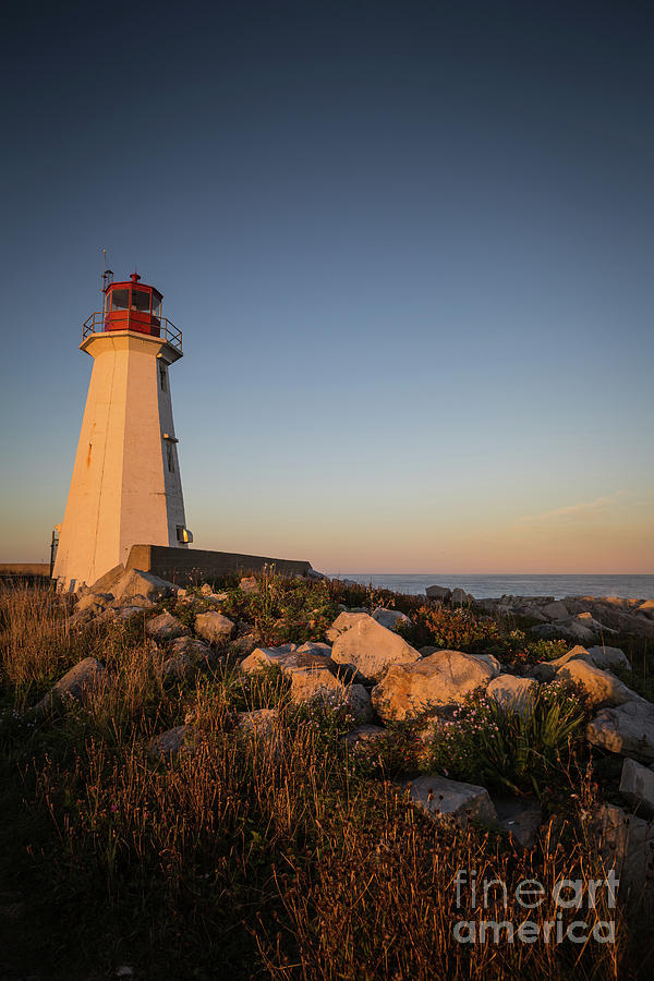 Western Head Lighthouse at Sunset Photograph by Eva Lechner