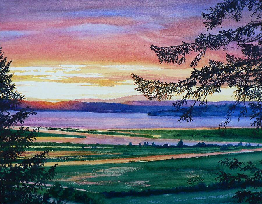 Western Horizon Painting by Hanne Lore Koehler