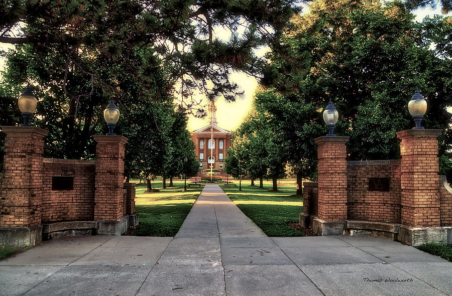 City Photograph - Western Illinois University Sherman Hall by Thomas Woolworth