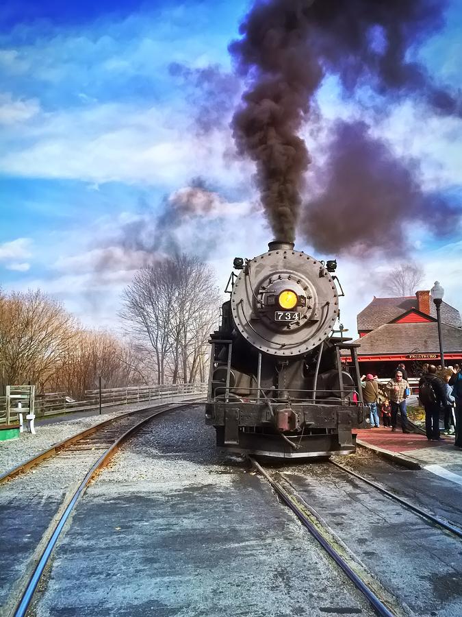 Western Maryland Steam Engine Photograph by Chris Montcalmo