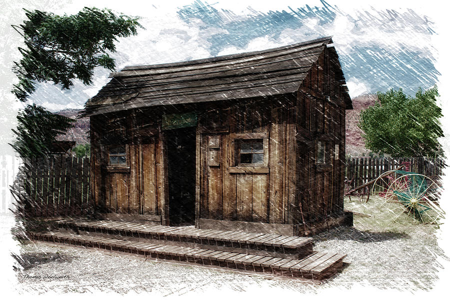 Western Movie Set Cabin Little Hollywood Museum Knab Utah PA 04 Photograph by Thomas Woolworth