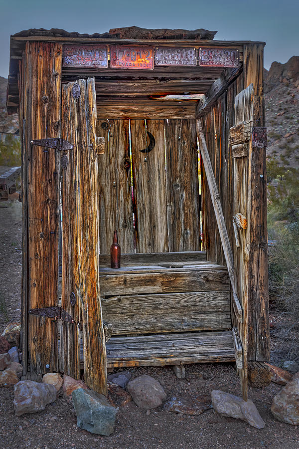 Western Outhouse Photograph by Susan Candelario