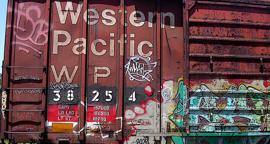 Train Photograph - Western Pacific by Anne Cameron Cutri
