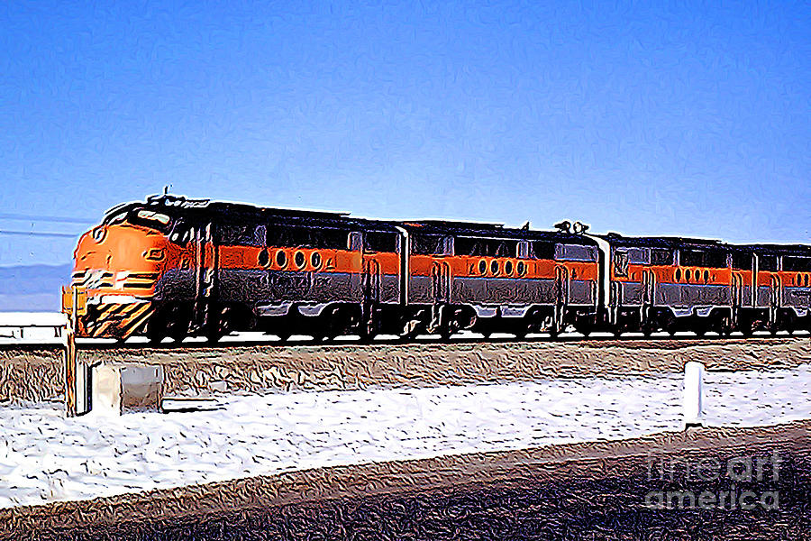 Western Pacific Diesel Locomotive Trainset Photograph by Wernher Krutein