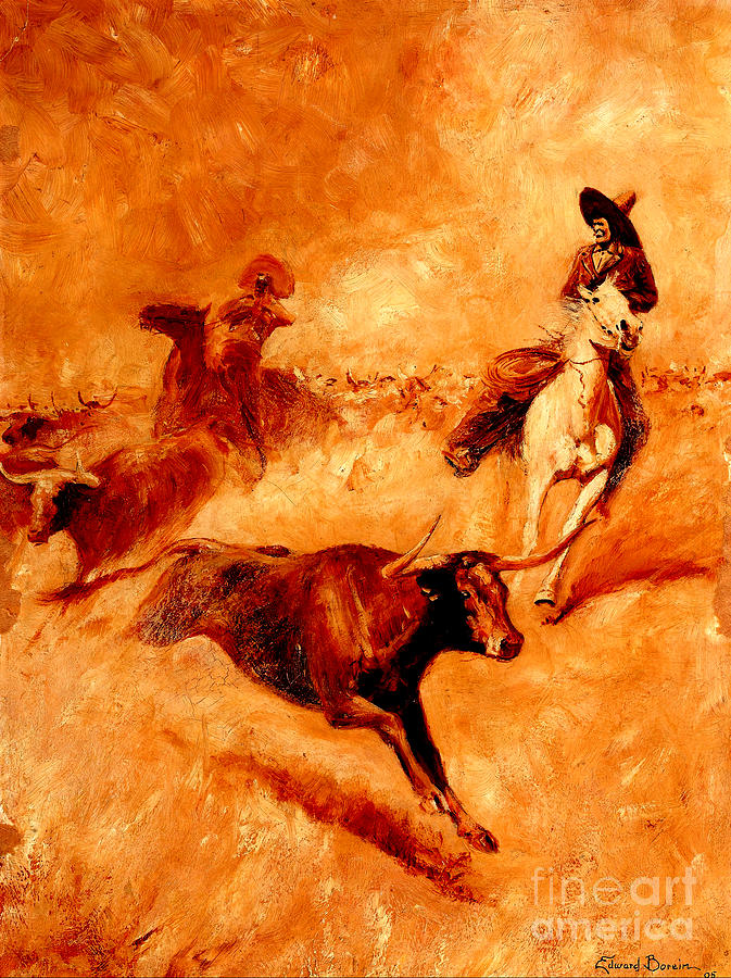 Western Scene 1905 Painting by Peter Ogden