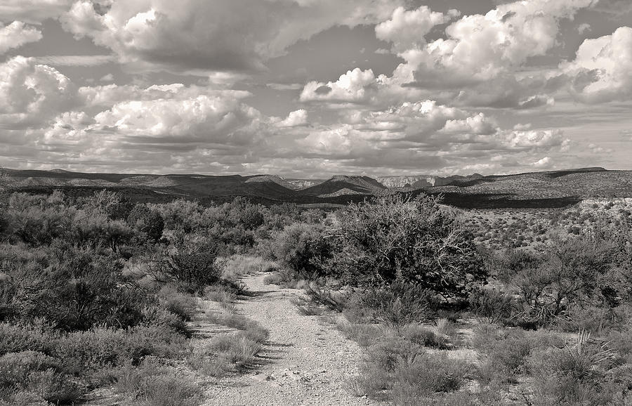 Mountain Photograph - Western Skies, Monochrome by Gordon Beck
