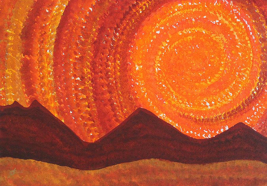 Western Sky Wave original painting Painting by Sol Luckman