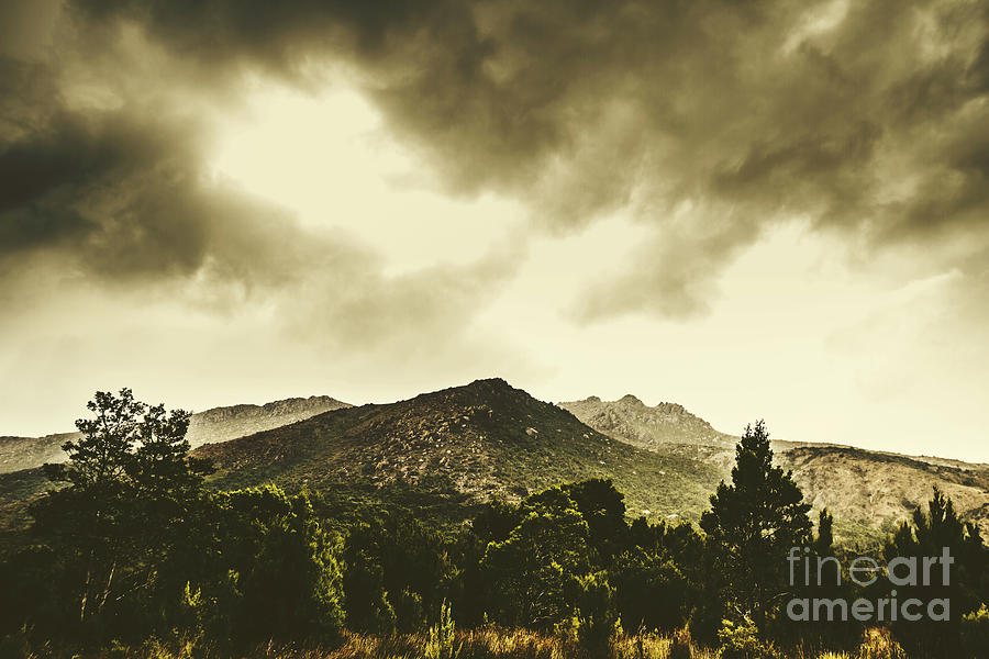 Western Tasmania Mountain Ranges Photograph