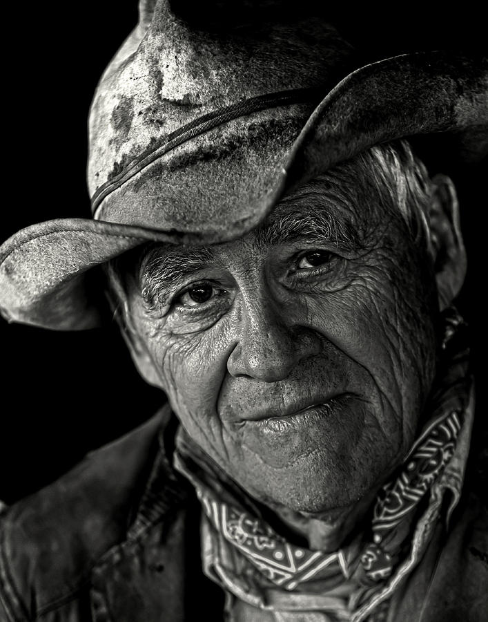 Portrait Photograph - Western Wisdom by Ron  McGinnis