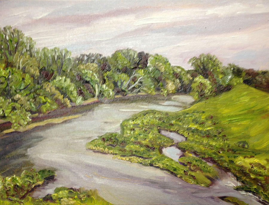 Westfield River Spring Painting by Richard Nowak