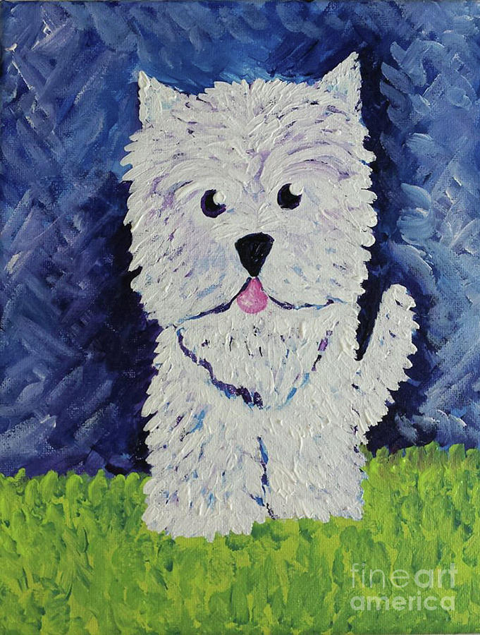 Dog Painting - Westie by Susan Peterson