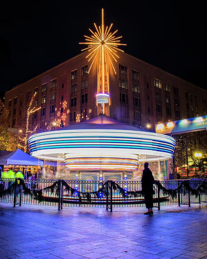 Westlake Holiday Carousel Photograph by Matt McDonald