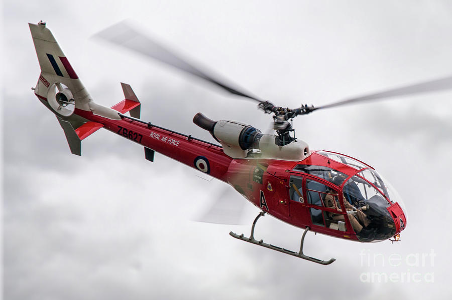 Helicopter Digital Art - Westland Gazelle by Airpower Art