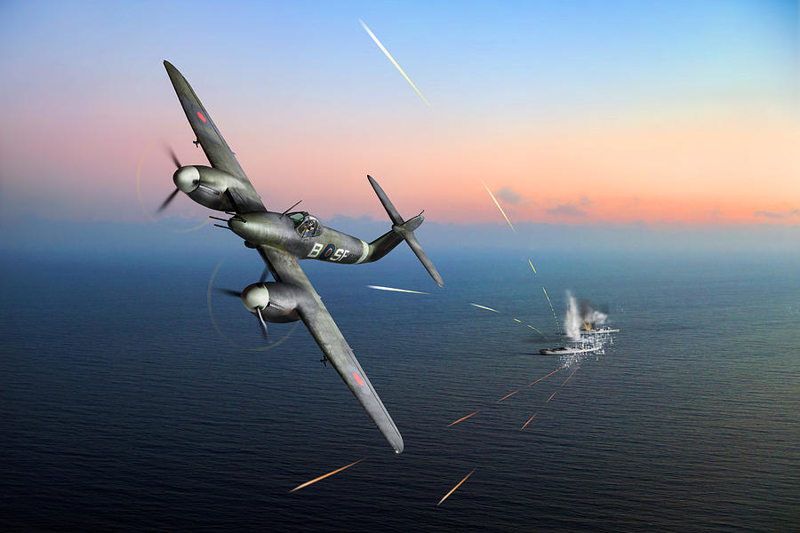 Westland Whirlwind attacking E-boats Photograph by Gary Eason
