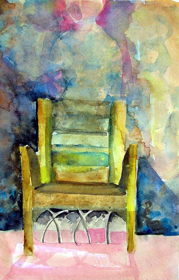 Westminster Abbey Painting - Westminster Abbey Queen Chair by Mindy Newman