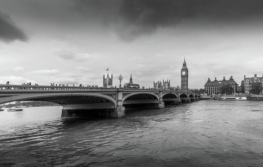 Westminster Bridge and the Houses of Parliament  Photograph by Georgia Clare