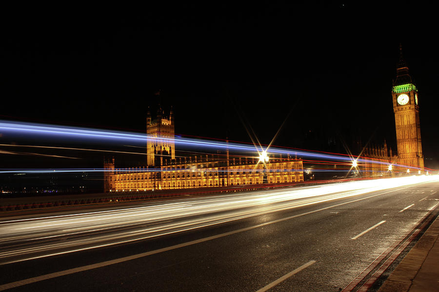 Westminster Bridge At Night Photograph By Kayode Fashola