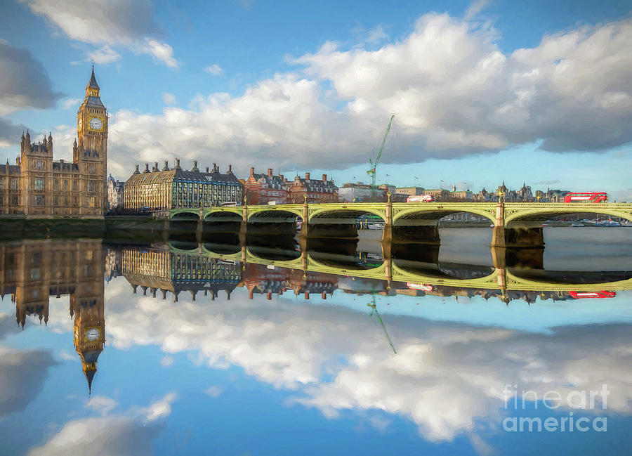 London Photograph - Westminster Bridge London by Adrian Evans