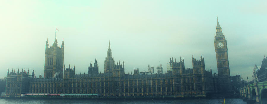 Westminster Photograph - Westminster Fog by Martin Newman