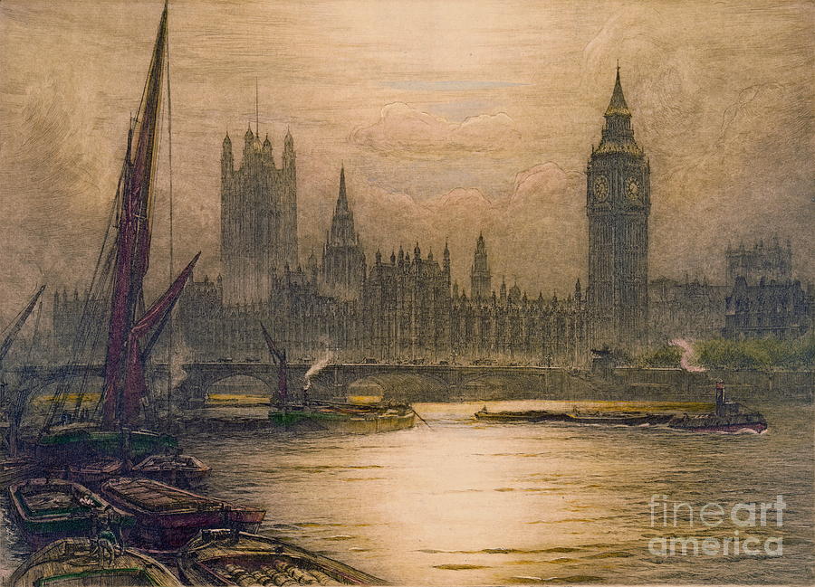 Westminster London 1920 Photograph by Padre Art