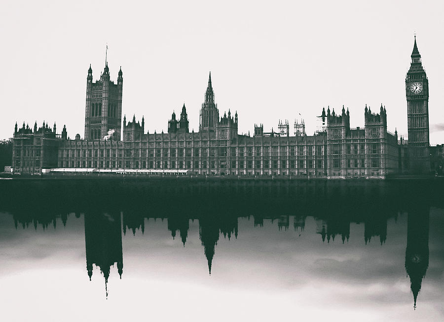 London Photograph - Westminster Reflection by Martin Newman