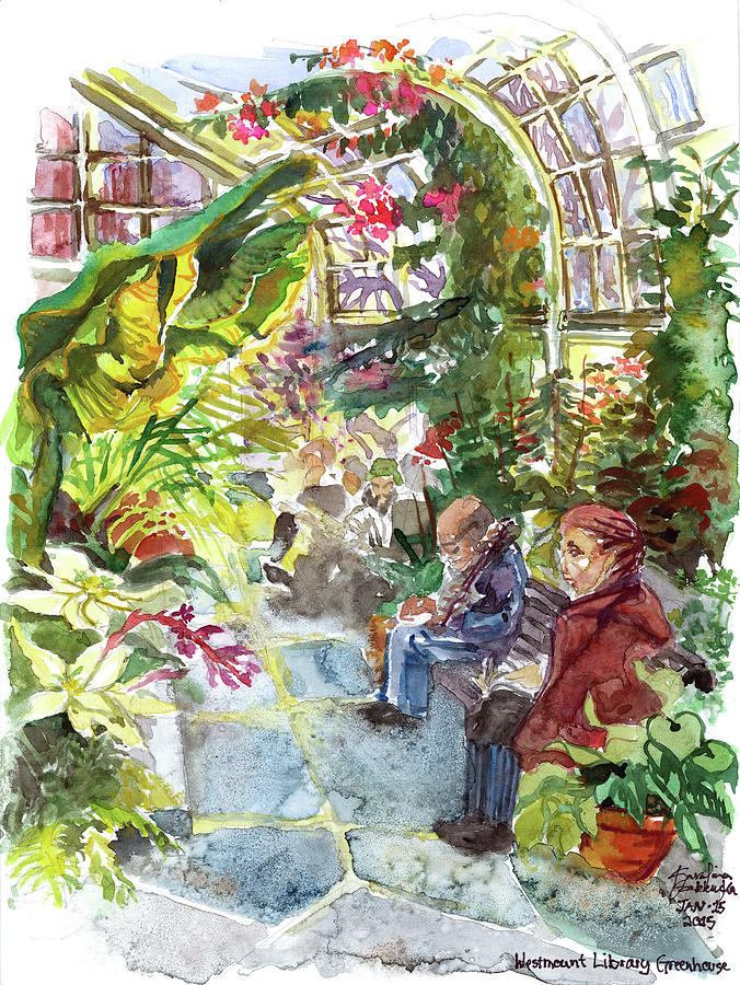 Westmount Greenhouse Painting By Karolina Szablewska Pixels   Westmount Greenhouse Karolina Szablewska 