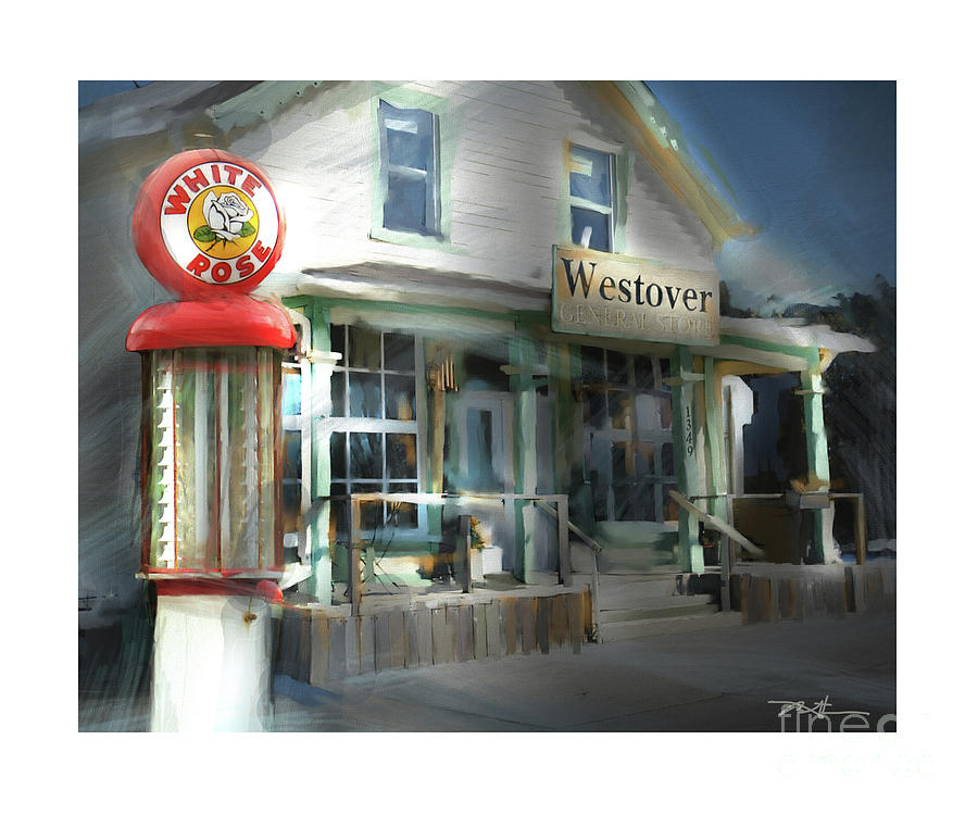 Westover General Store Painting by Bob Salo