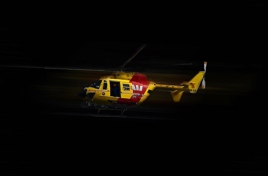 Helicopter Photograph - Westpac Life Saver Rescue Helicopter  by Miroslava Jurcik