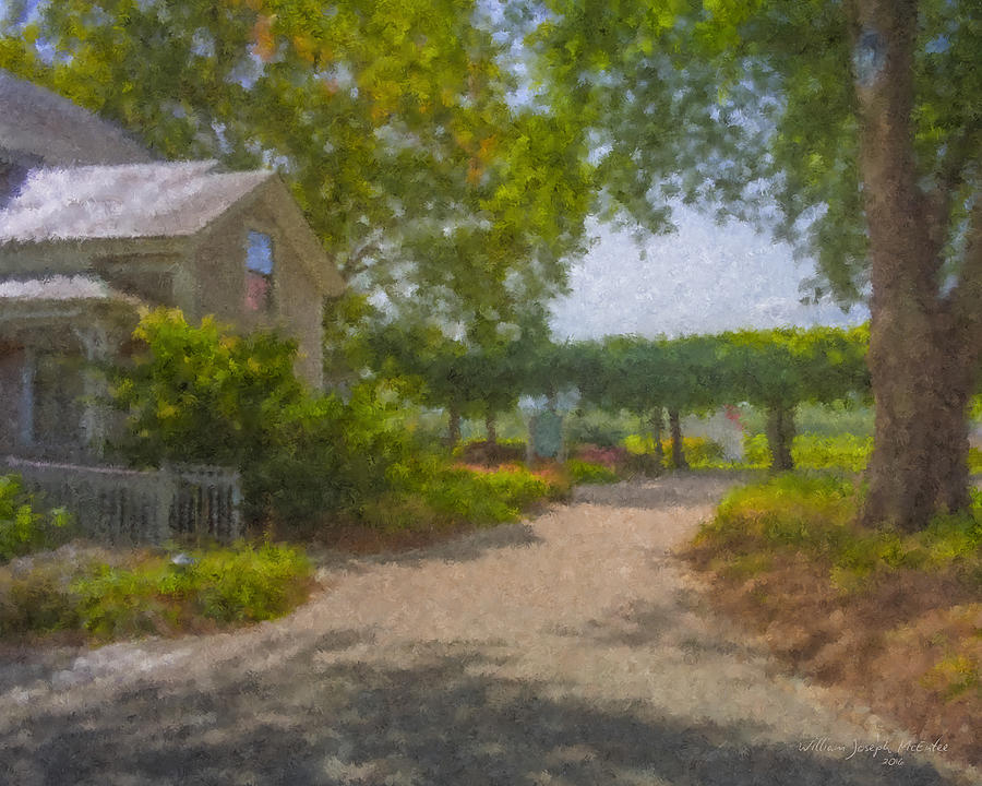 Westport Rivers Vineyard Entrance Painting by Bill McEntee