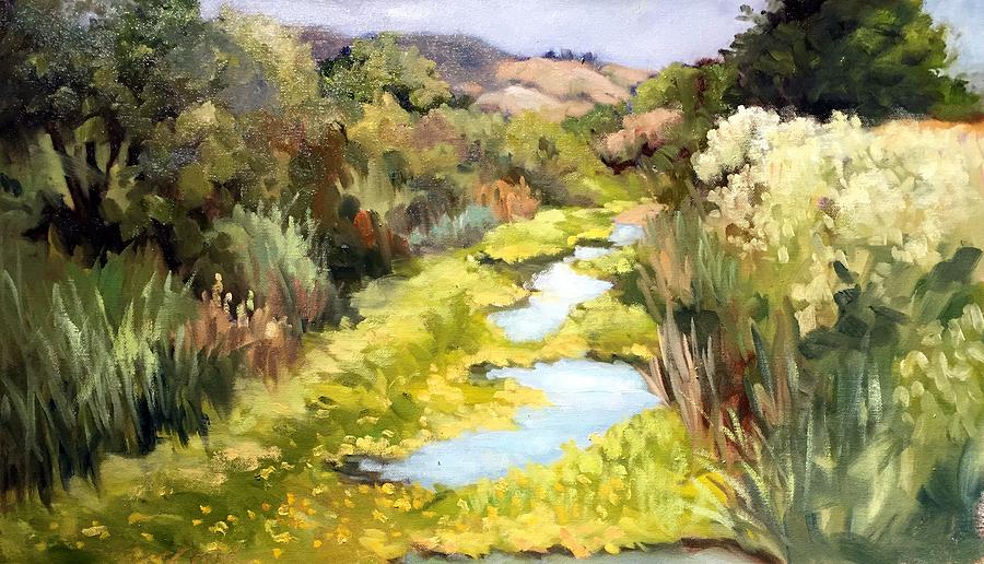Landscape Painting - Westside Creek by Char Wood