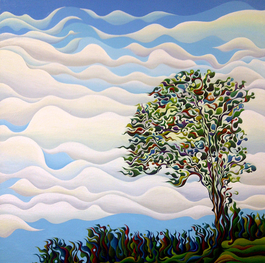 Tree Painting - Westward Yearning Tree by Amy Ferrari
