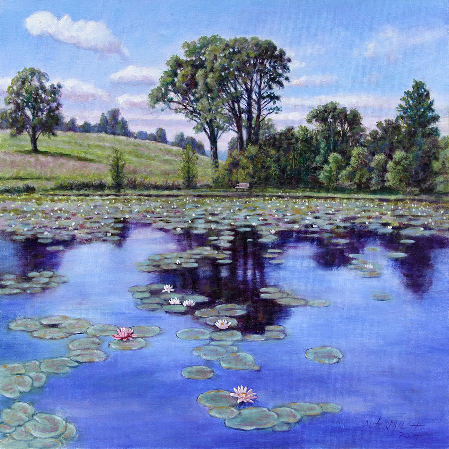 Wet Land - Shaw Nature Reserve Painting by John Lautermilch