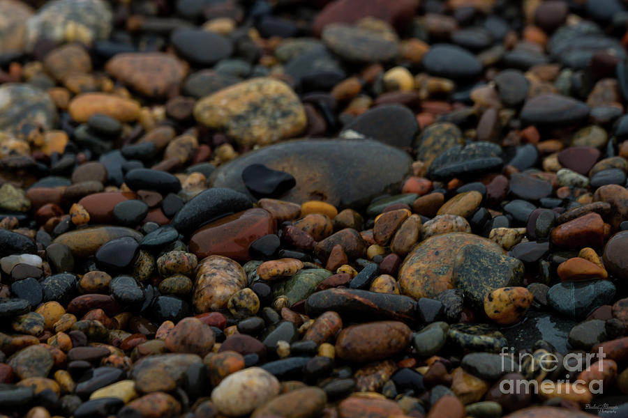 Wet Pebbles Photograph by Jennifer White