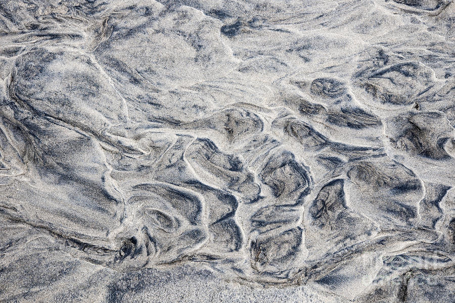 Wet sand abstract IV Photograph by Elena Elisseeva