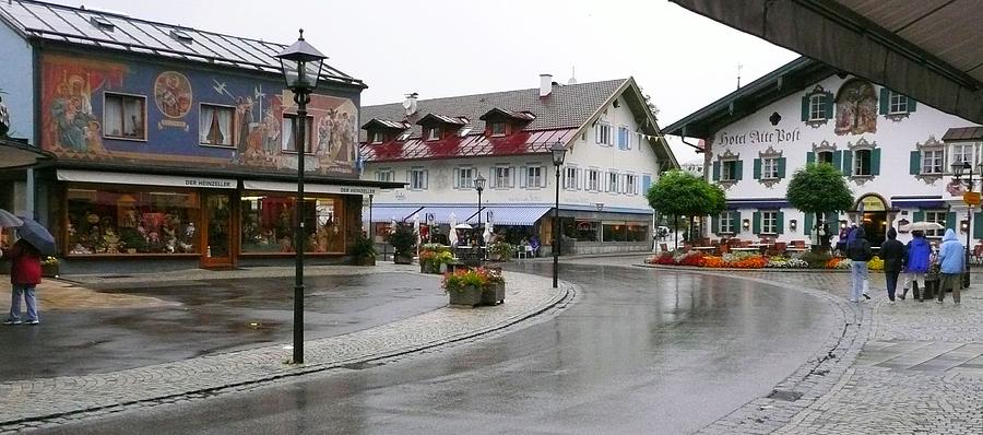 Wet Streets In Bavaria Photograph by Lori Seaman