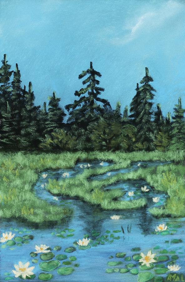 Wetland - Algonquin Park Painting by Anastasiya Malakhova