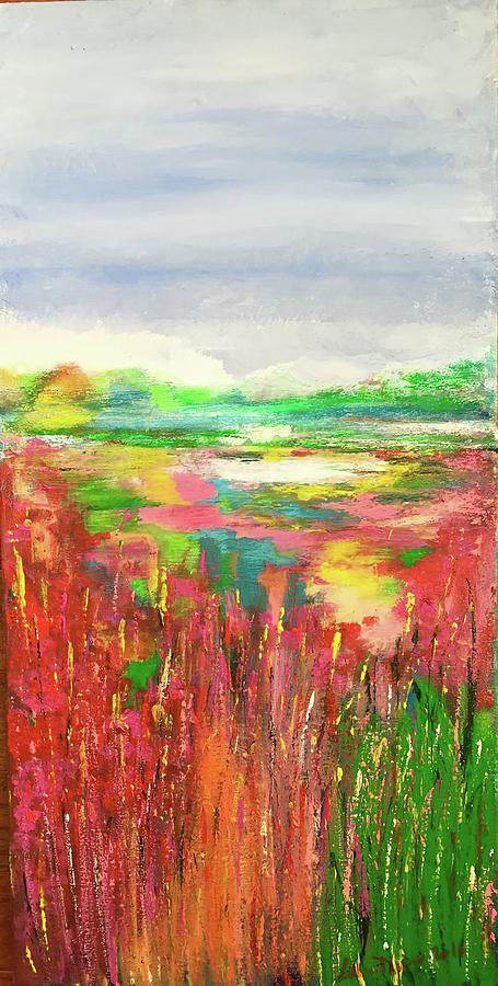 Wetland Painting by Lilliana Didovic