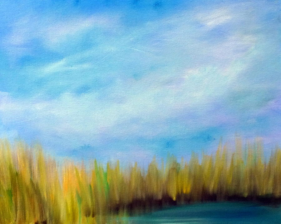 Wetlands Morning Painting by Katy Hawk